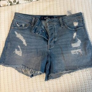 Hollister Blue Distressed Jean Shorts | 11